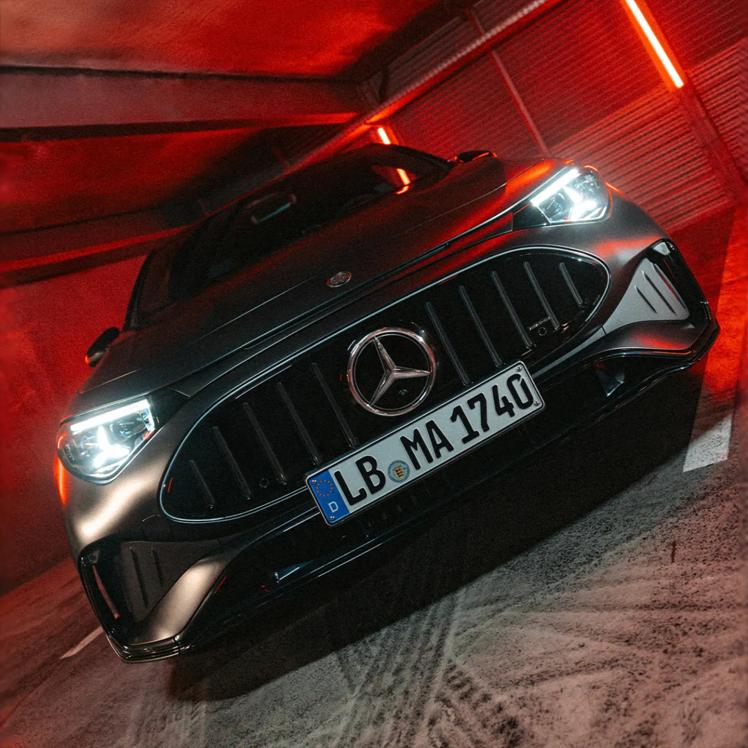 The front of the Mercedes-AMG CLA 45 4MATIC+