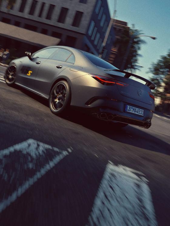 Mercedes-AMG CLA 45s special edition in an urban environment