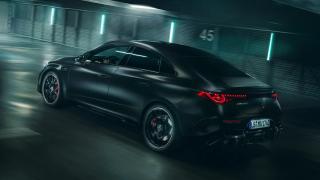 Rear side view of the Mercedes-AMG CLA 45 4MATIC+