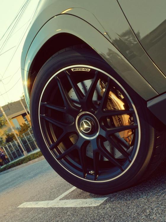 The tyre of the Mercedes-AMG GLE 63 S Coupé