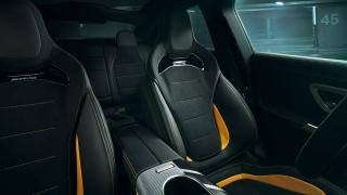 Seats and interior of the Mercedes-AMG CLA 45 4MATIC+