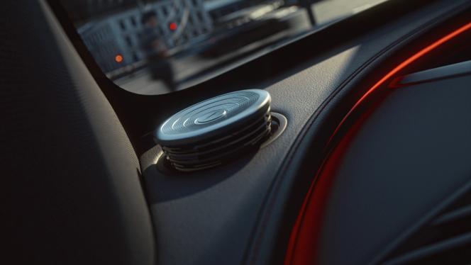 Close-up of a loudspeaker