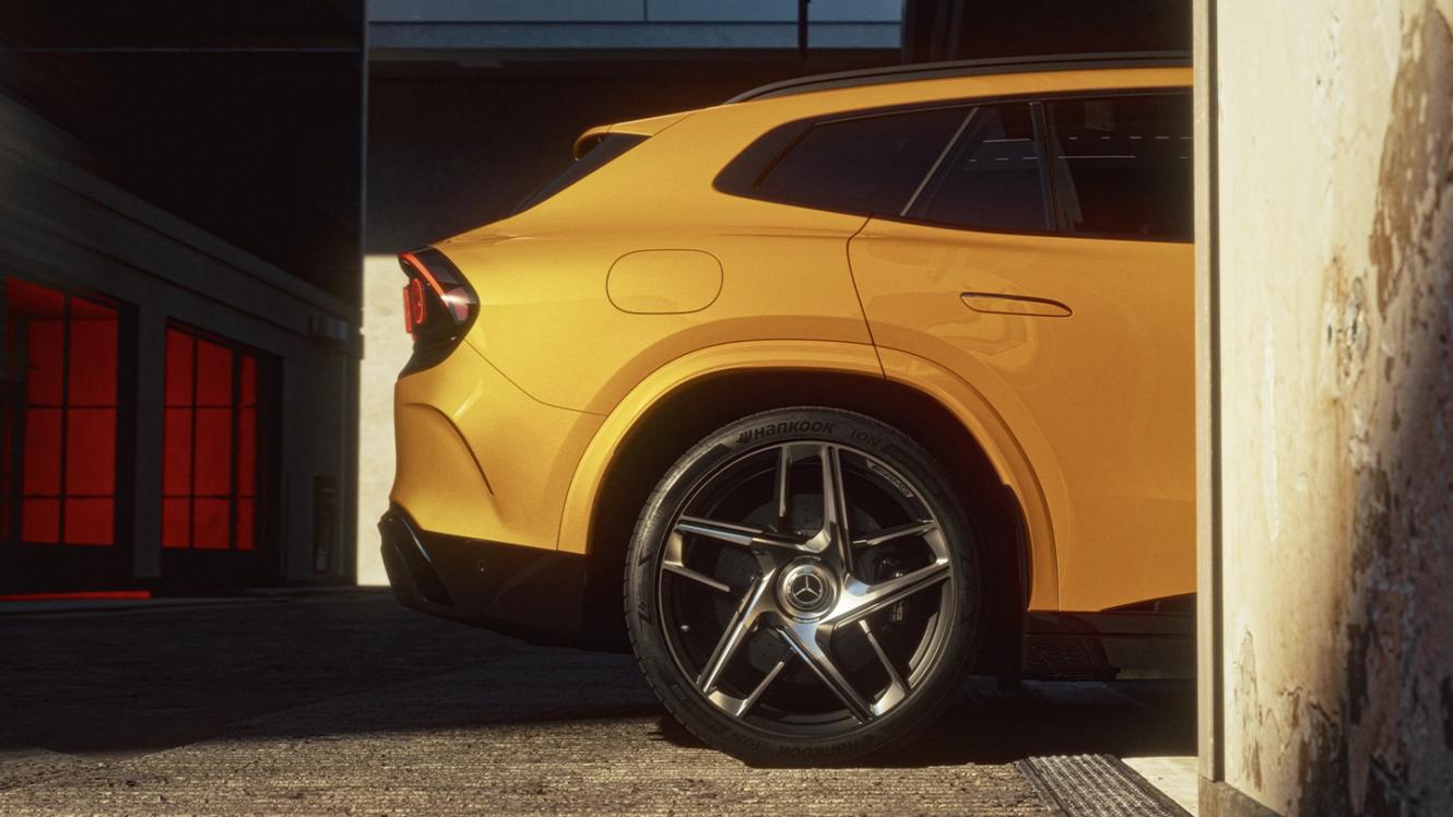 The rear of the Mercedes-AMG GT 55 SUV