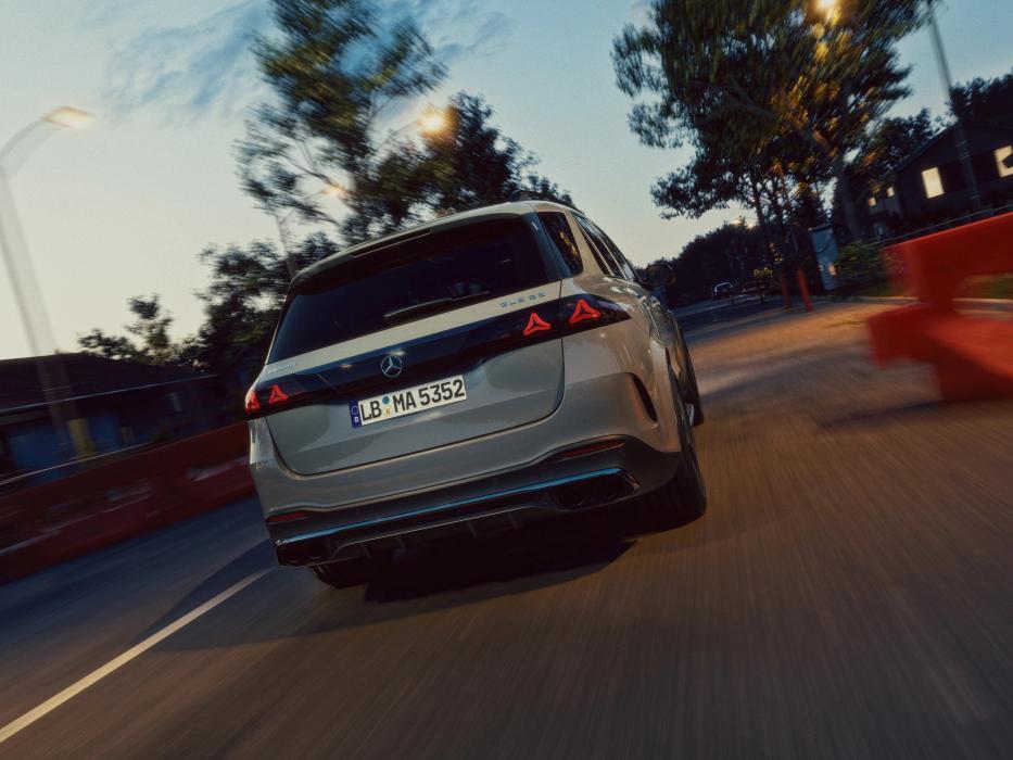 Rear view of the Mercedes-AMG GLE 53 SUV