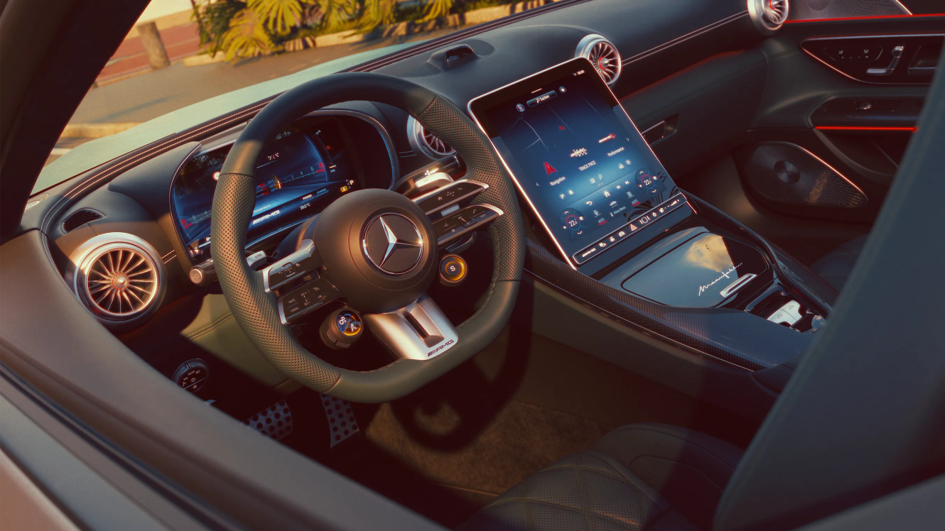 Interior of a Mercedes-AMG SL Roadster