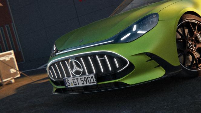 The front of the Mercedes-AMG GT 4-Door Coupé