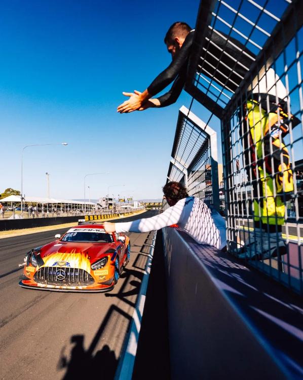 Mercedes-AMG GT vehicle at the 2025 Intercontinental GT Challenge