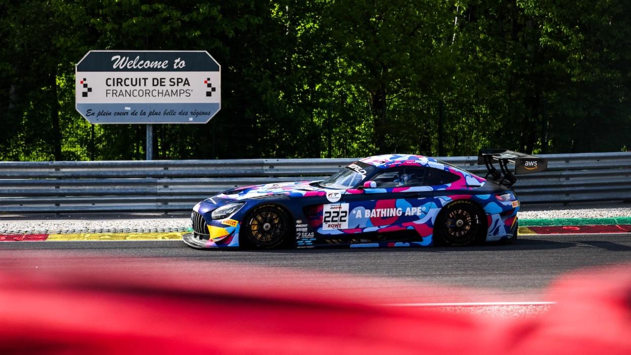 Mercedes-AMG GT bei den 24h von Spa auf der Rennstrecke