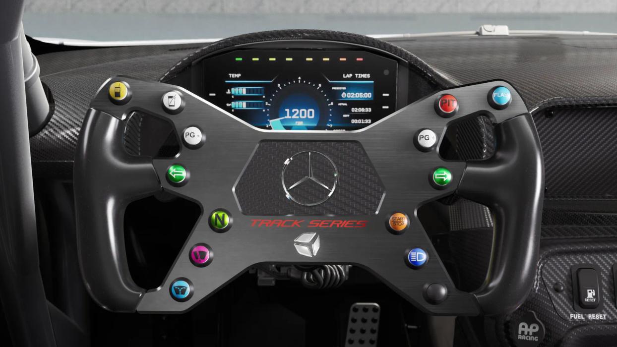 Close-up Steering wheel