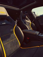 Seats and upholstery of the Mercedes-AMG CLA 45s special edition