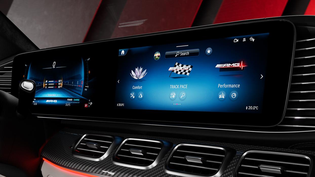 MBUX System des Mercedes-AMG GLE 53 Coupé