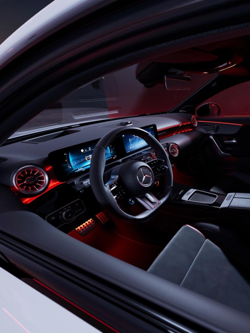 Interior of a Mercedes-AMG A 35 Hatchback