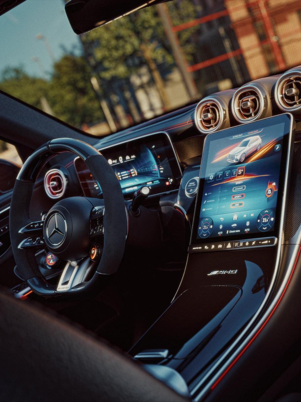 Interieur des Mercedes-AMG GLC 53 4MATIC+ SUV