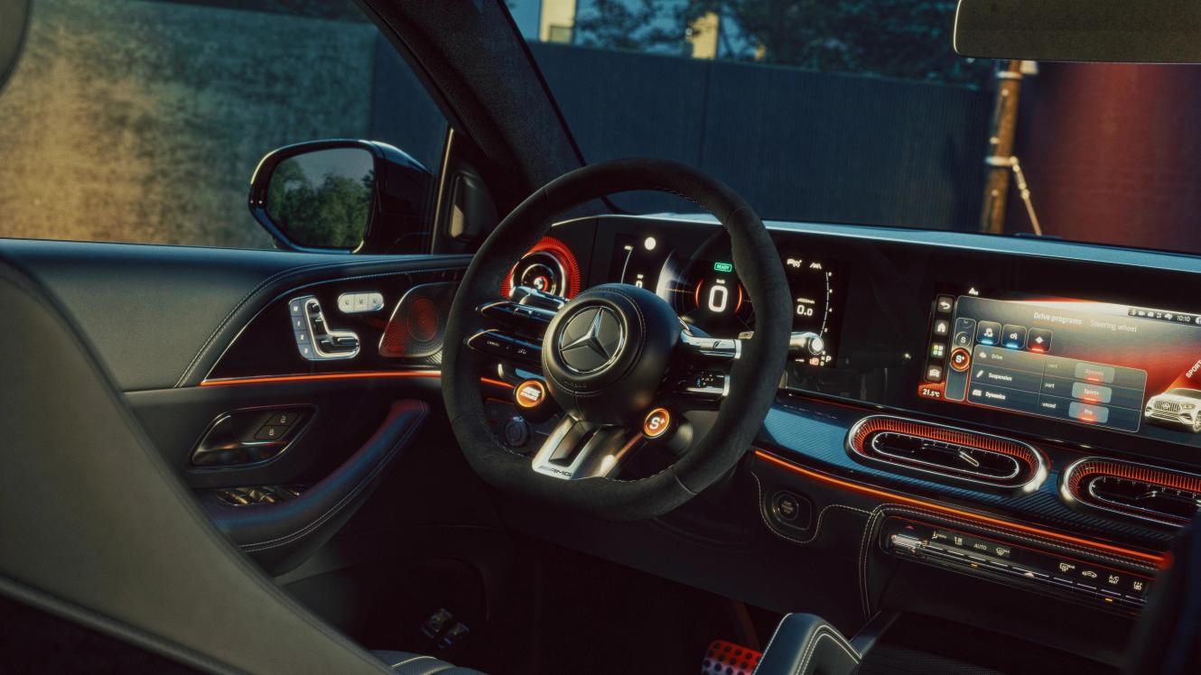 Interior of the Mercedes-AMG GLE 53 Hybrid Coupé