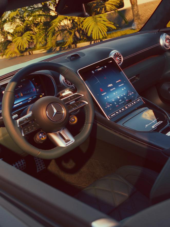 Interior of a Mercedes-AMG SL Roadster