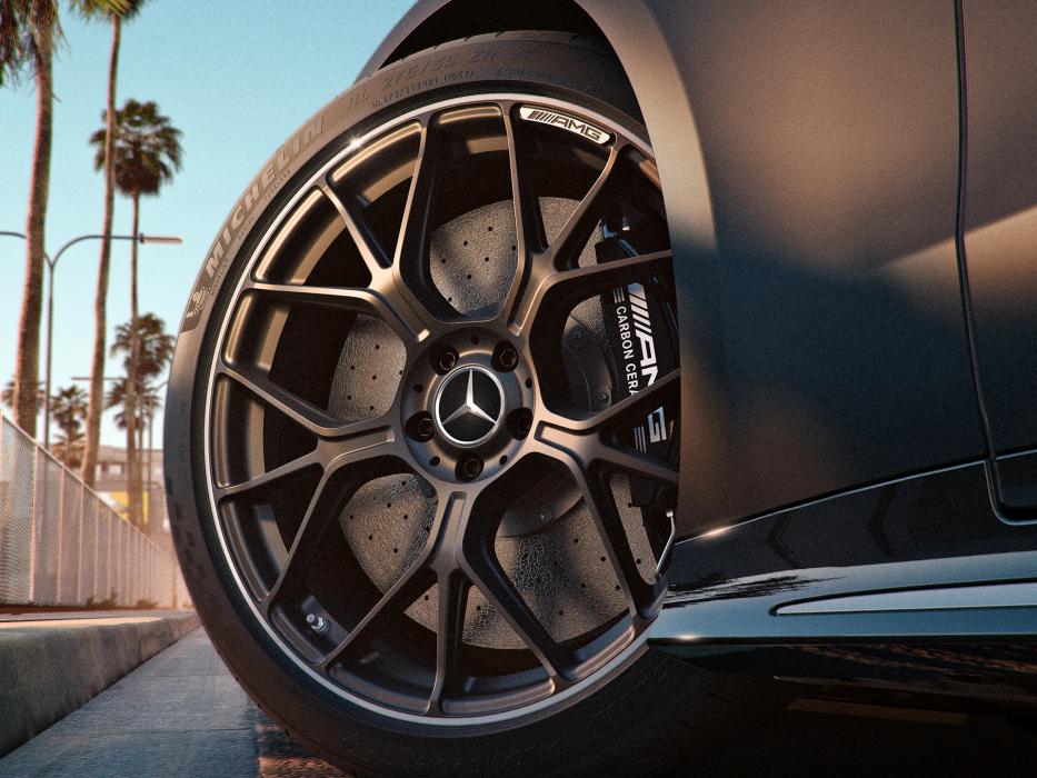 Close up of wheel and rim