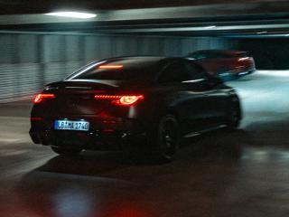 The rear lights of the Mercedes-AMG CLA 45 4MATIC+