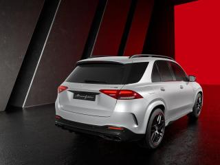 Rear view of the new Mercedes-AMG GLE SUV Arctic Silver MANUFAKTUR Edition