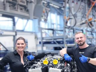 AMG Mechaniker und Gewinner des Build an Engine Event 2025