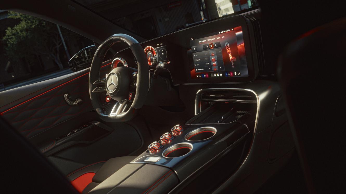 Interior view of the Mercedes-AMG GT 63 SUV