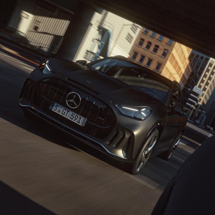 Front view of the Mercedes-AMG GT 63 SUV