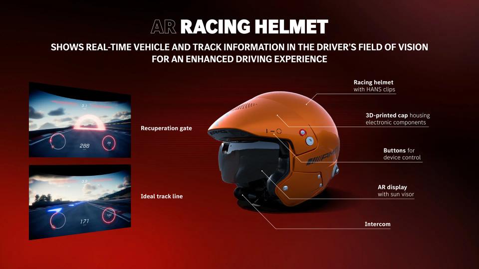 Concept AMG GT XX AR racing helmet