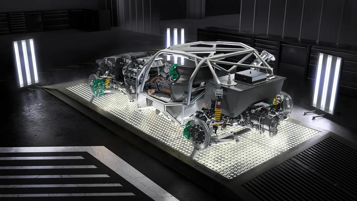 Aufnahme Chassis Mercedes-AMG GT