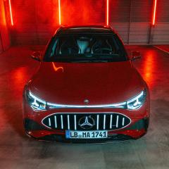 The front of the Mercedes-AMG CLA 45 4MATIC+ Shooting Brake