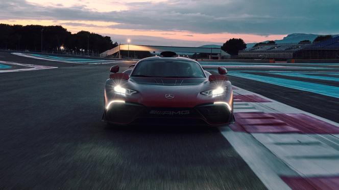 The Mercedes-AMG ONE on the racetrack