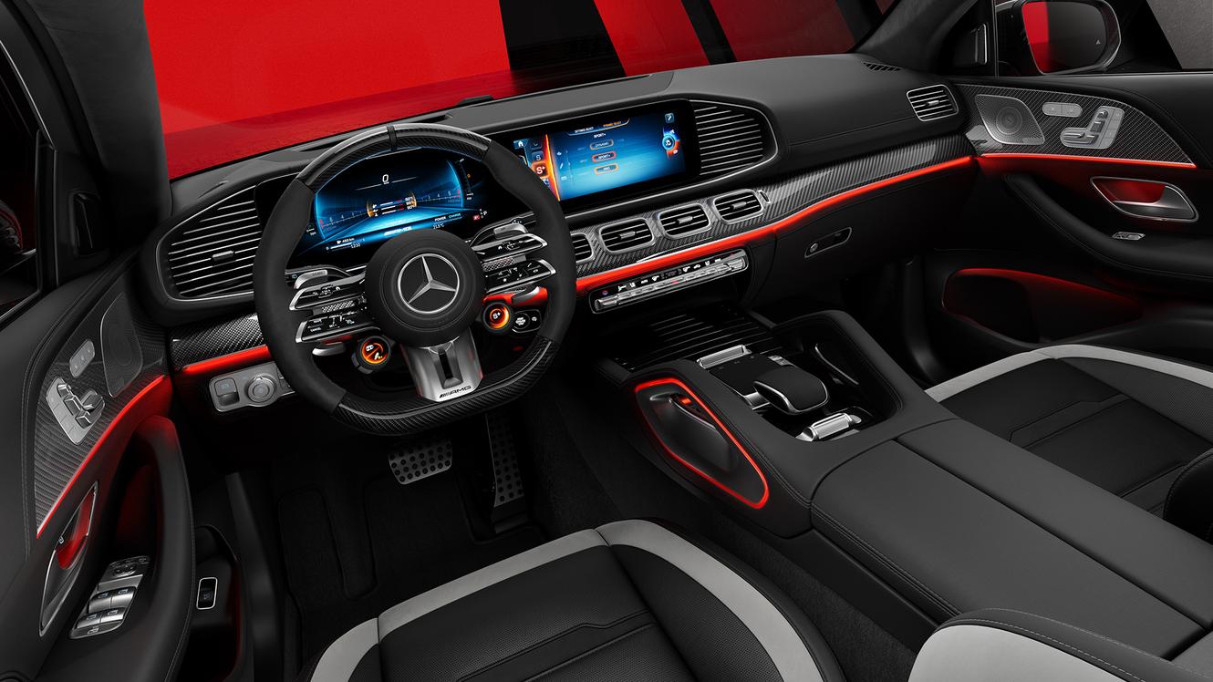 Interieur des Mercedes-AMG GLE 53 Coupé.