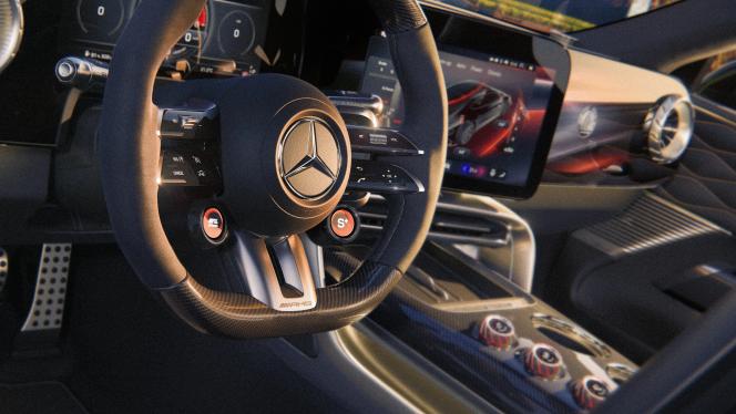 The interior of the Mercedes-AMG GT 4-Door Coupé