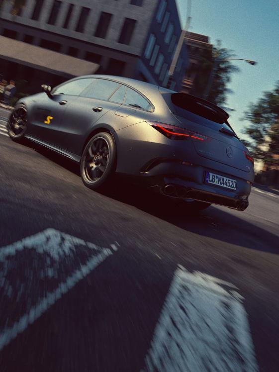 Mercedes-AMG CLA 45s special edition in an urban environment