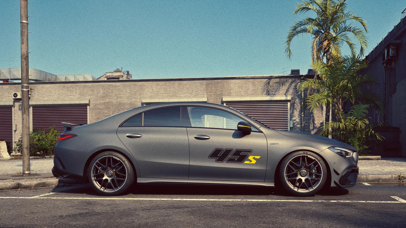 Side view of the Mercedes-AMG CLA Coupé special edition