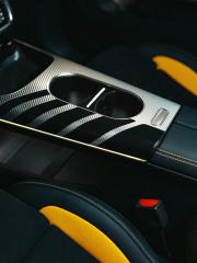 Close-up of a cup holder