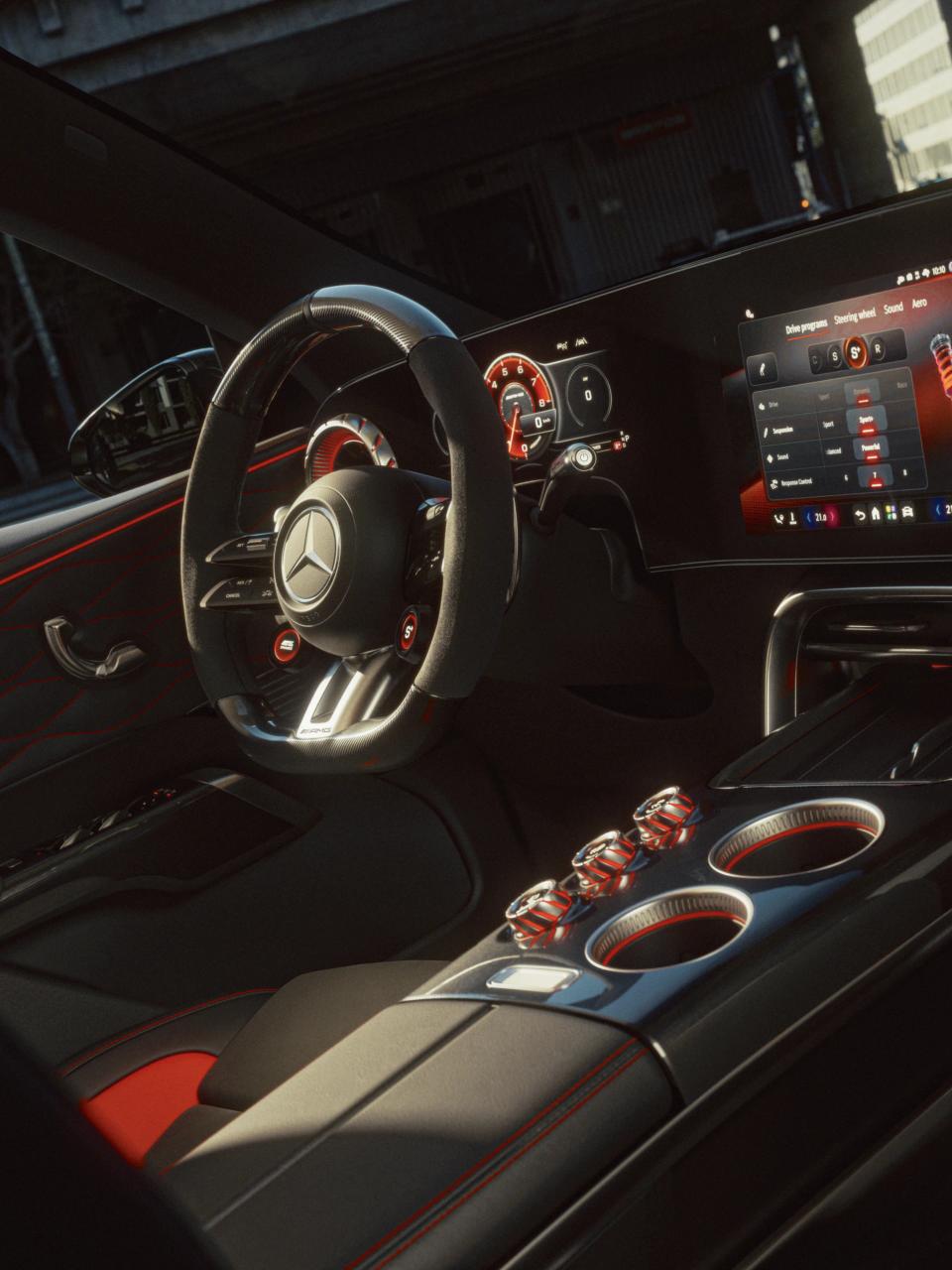 Interior view of the Mercedes-AMG GT 63 SUV