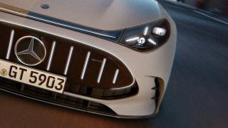Front view of the new Mercedes-AMG GT 55 4-Door Coupé