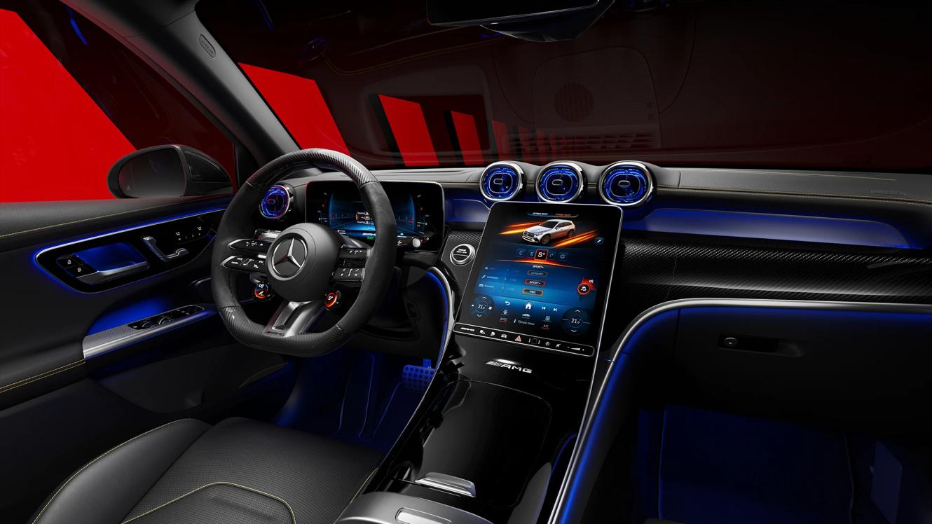 Interieur des neuen Mercedes-AMG GLC 63 S E PERFORMANCE.