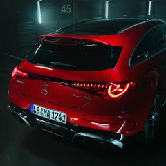 The rear of the Mercedes-AMG CLA 45 4MATIC+ Shooting Brake