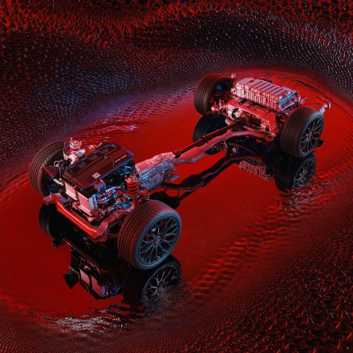 Drivetrain of the Mercedes-AMG C 63 S E PERFORMANCE Estate