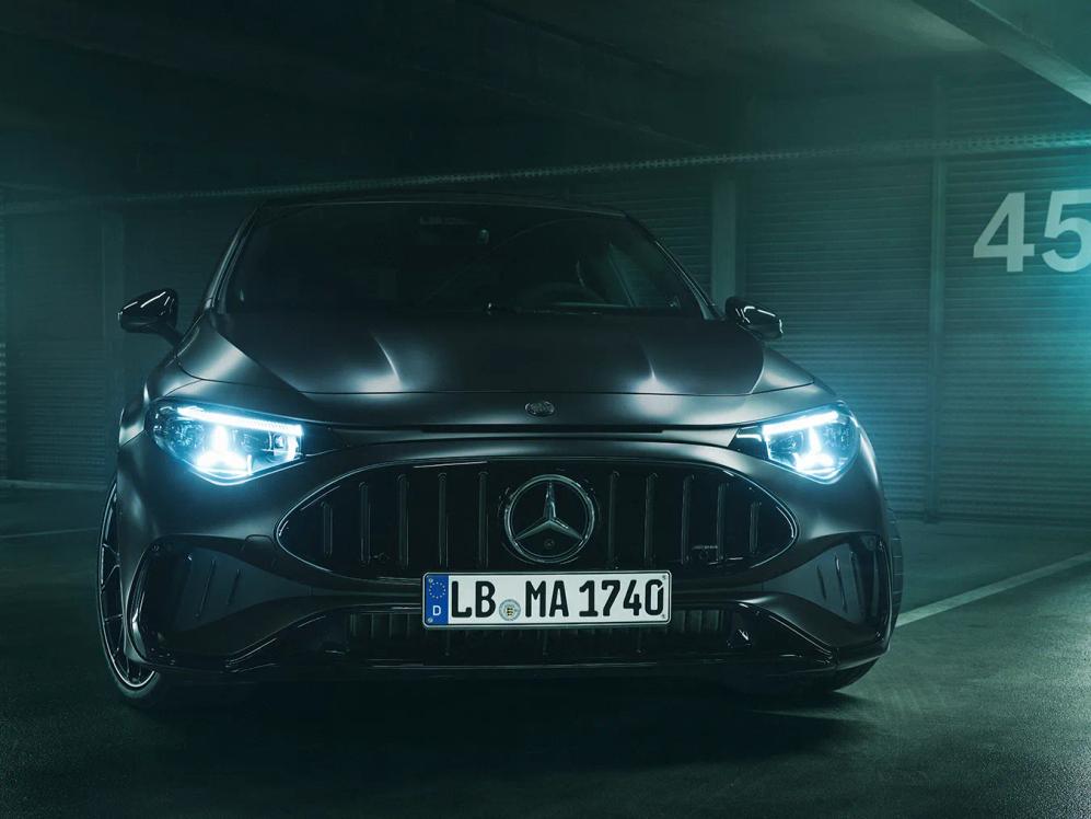 Front view of the Mercedes-AMG CLA 45 4MATIC+
