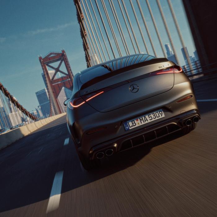 Mercedes-AMG GLC 53 4MATIC+ Coupé from behind