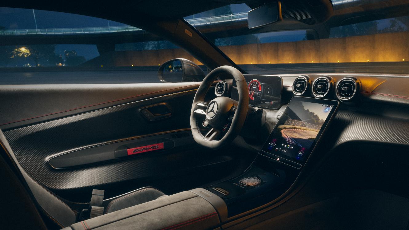 A view of the interior of the Mercedes-AMG CLE 646