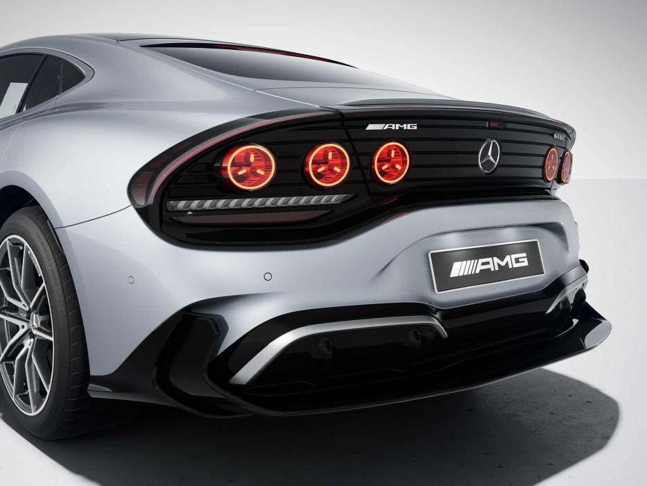 The rear of the Mercedes-AMG GT 4-Door Coupé