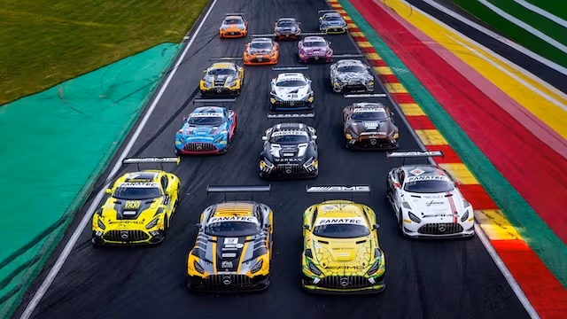 Alle 15 Mercedes-AMG GT beim 24h von Spa