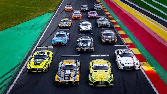 Alle 15 Mercedes-AMG GT beim 24h von Spa