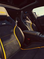 Seats and upholstery of the Mercedes-AMG CLA 45s special edition