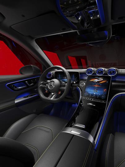 Interieur des neuen Mercedes-AMG GLC 63 S E PERFORMANCE.